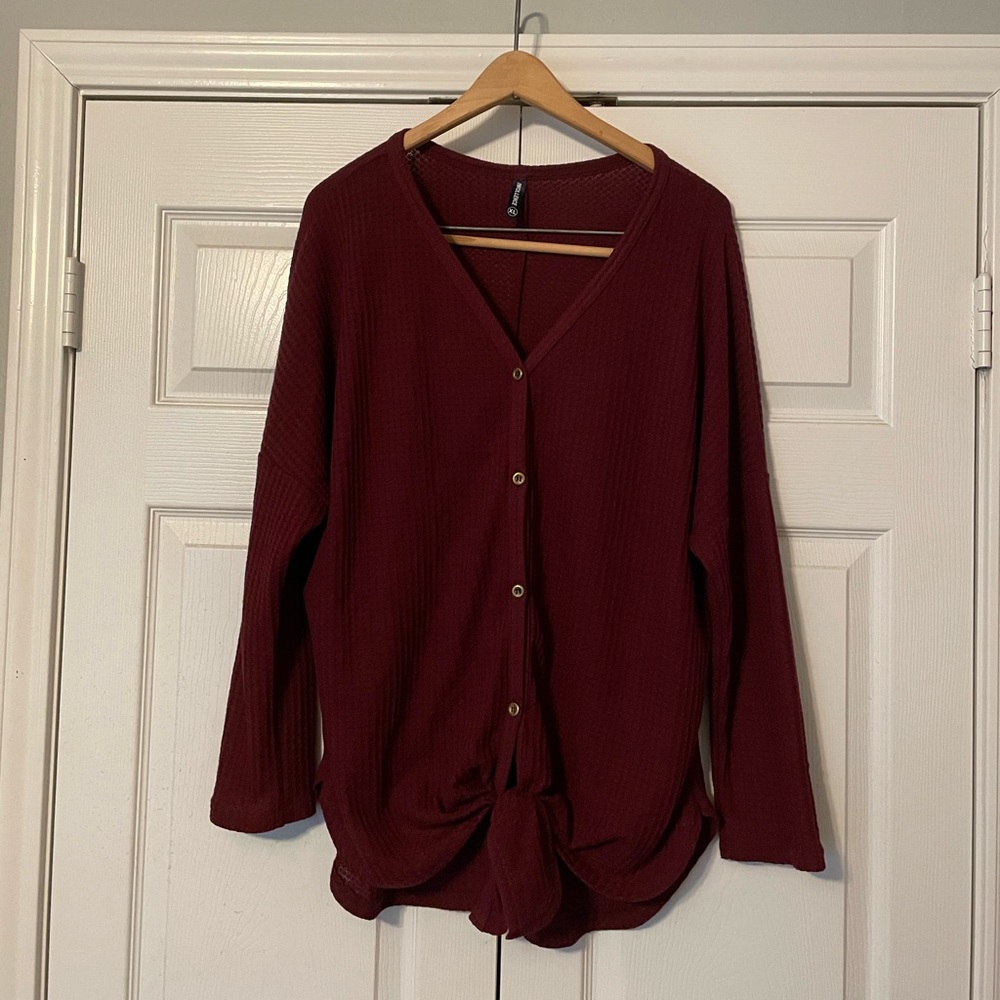 Iwollence Tie-front Sweater